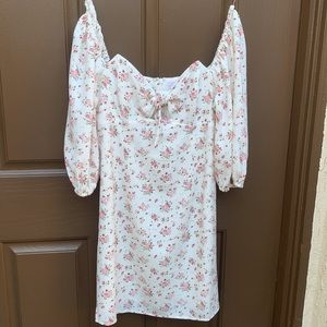 Rose Garden Dance Floral Ivory Dress